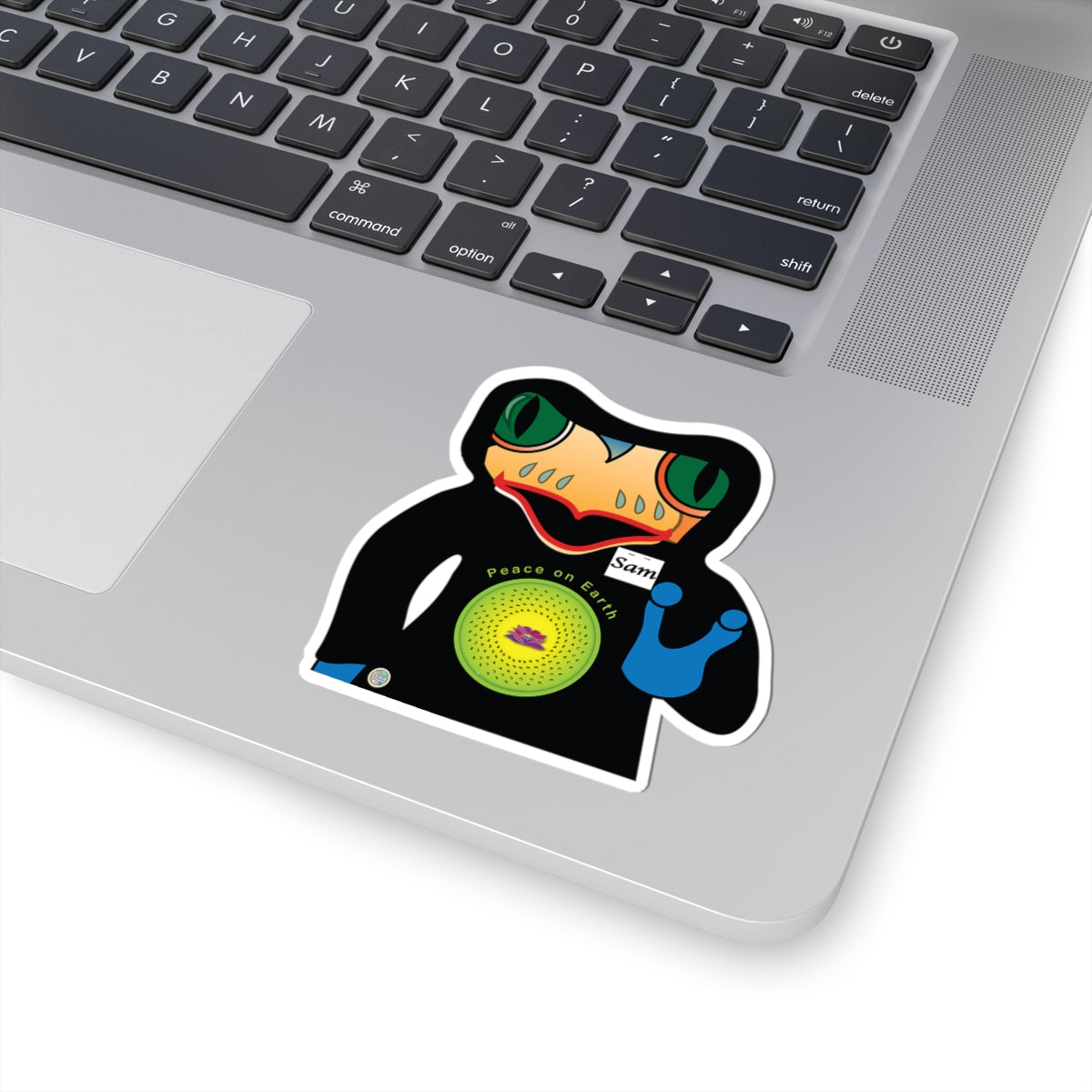 Sam McFrog  Kiss-Cut Sticker Peace