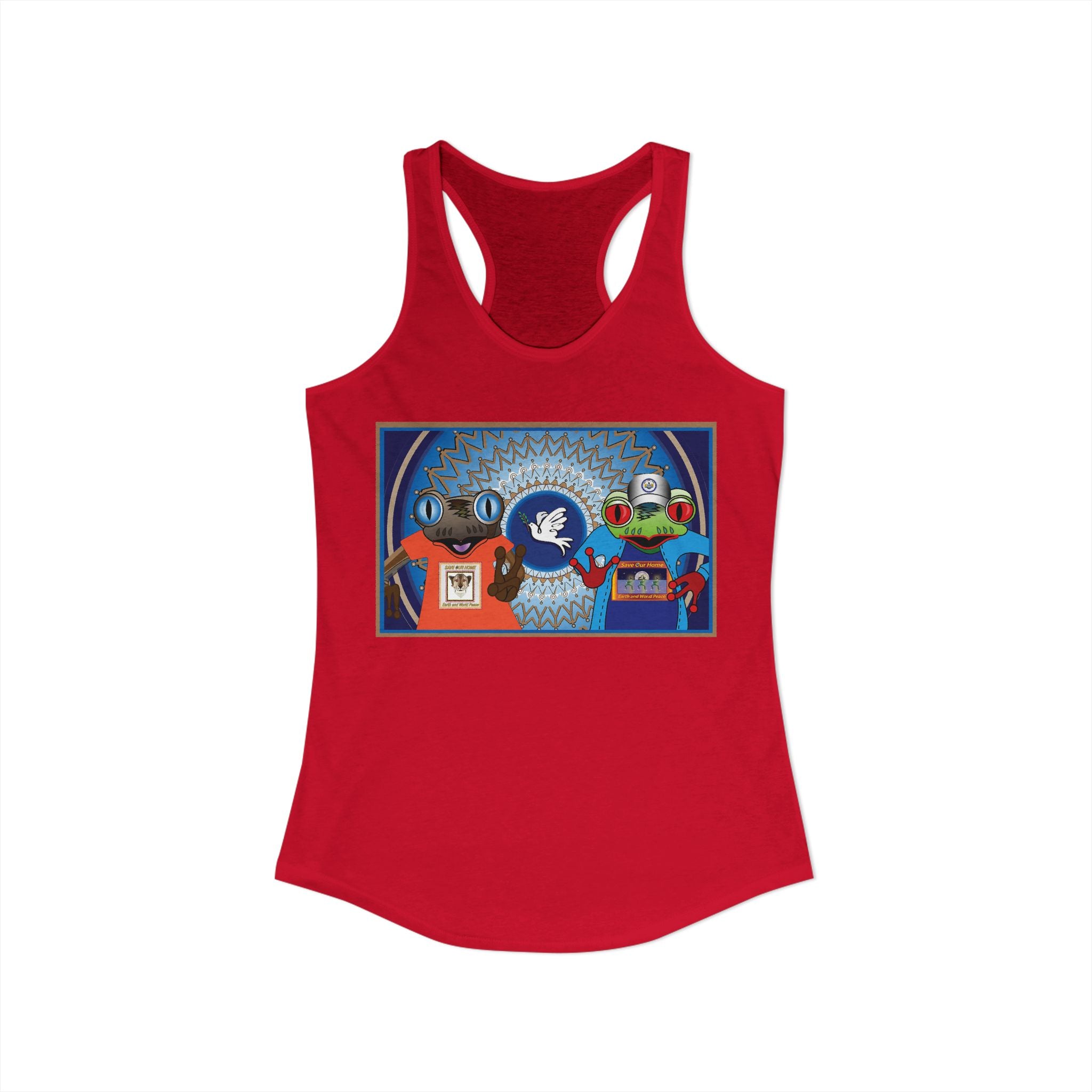 Peace On Earth Unity - Racerback Tank