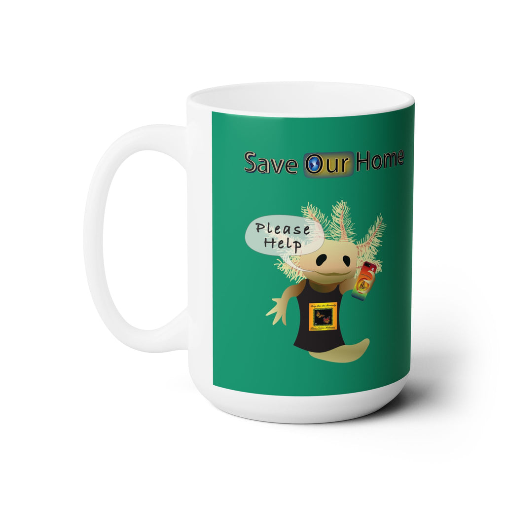 Axolotl Please Help Mug 15oz