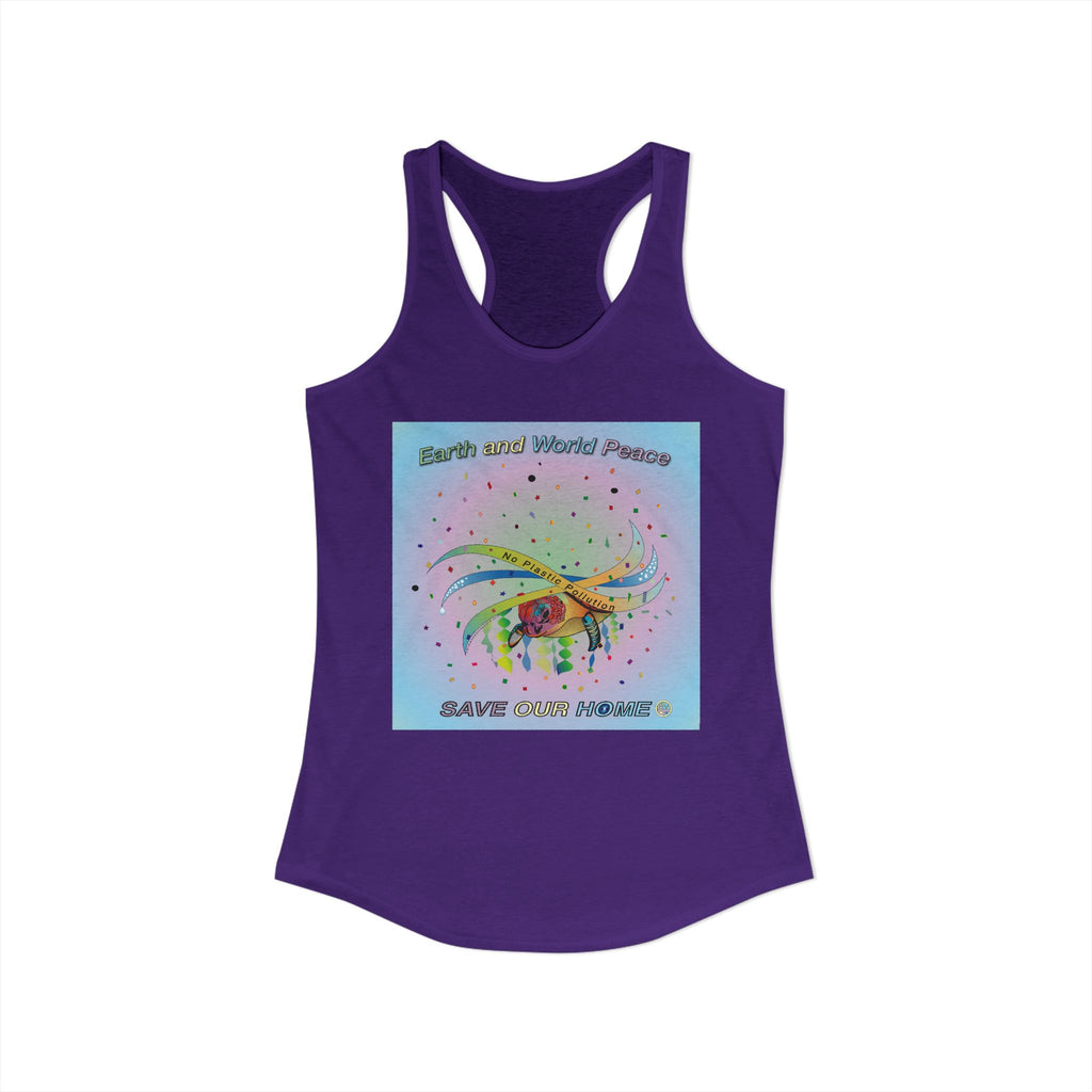 Stop Plastic Polution Turtle Tank Top