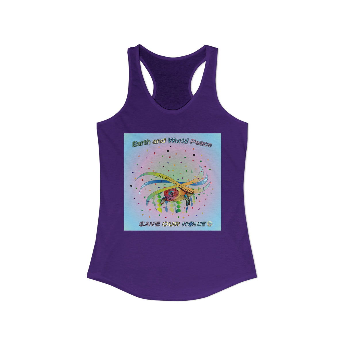 Stop Plastic Polution Turtle Tank Top