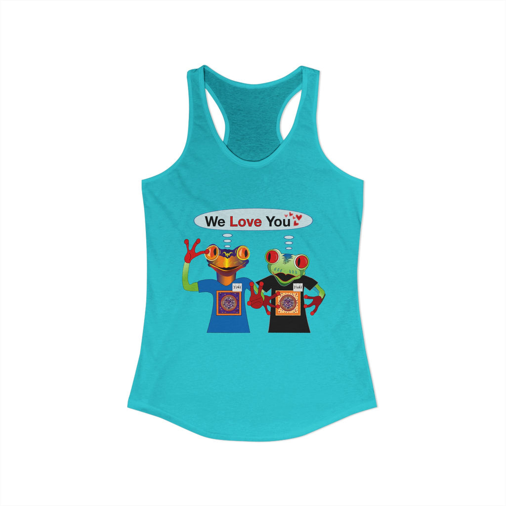 Frog Sticker Tank Tops We Love You