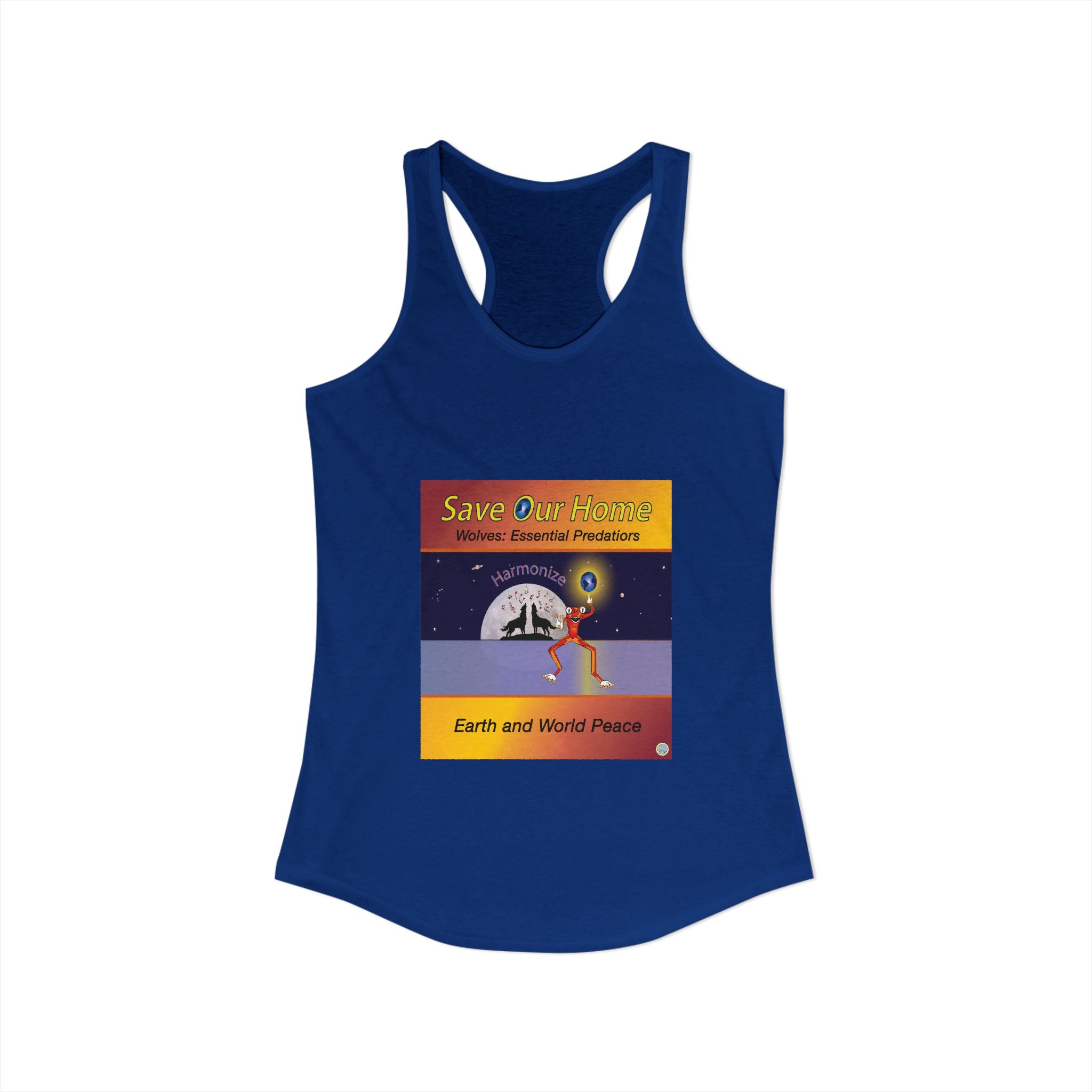 Frog and Wolves Harmonize Racerback Tank