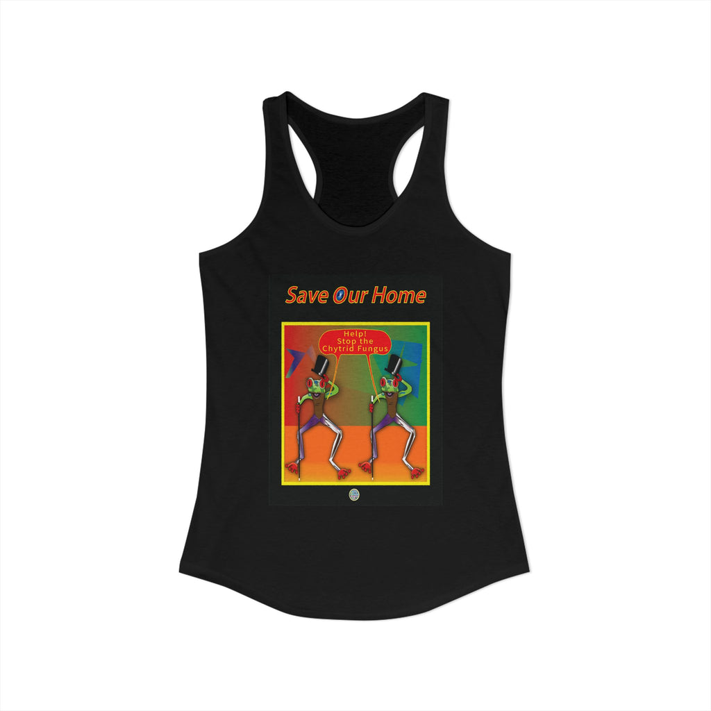 Two Frog, Two Tops Hats, and Two Canes - Racerback Tank