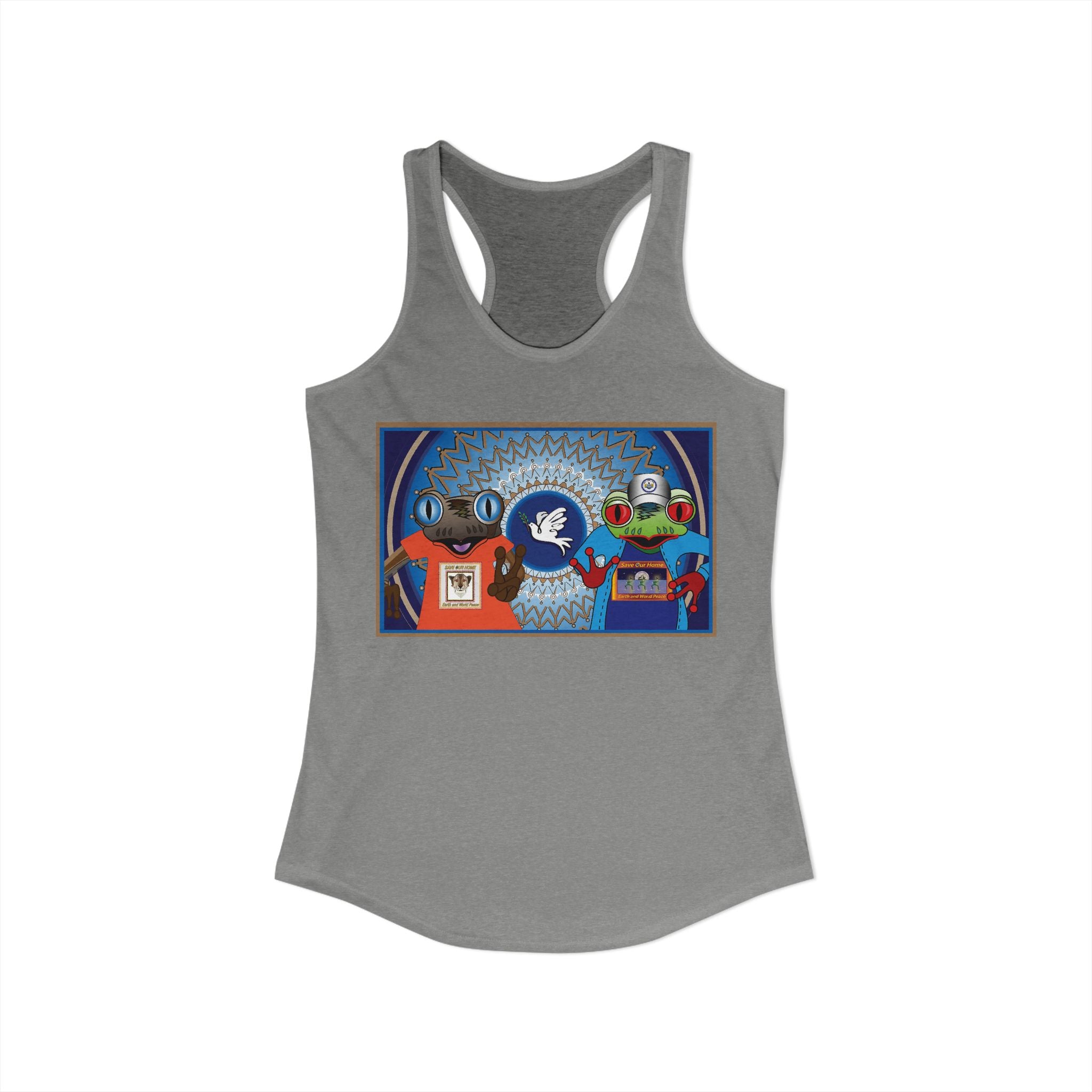 Peace On Earth Unity - Racerback Tank