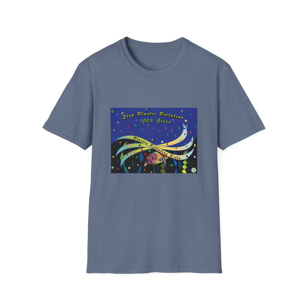 Stop Plastic Pollution Unisex Softstyle T-Shirt