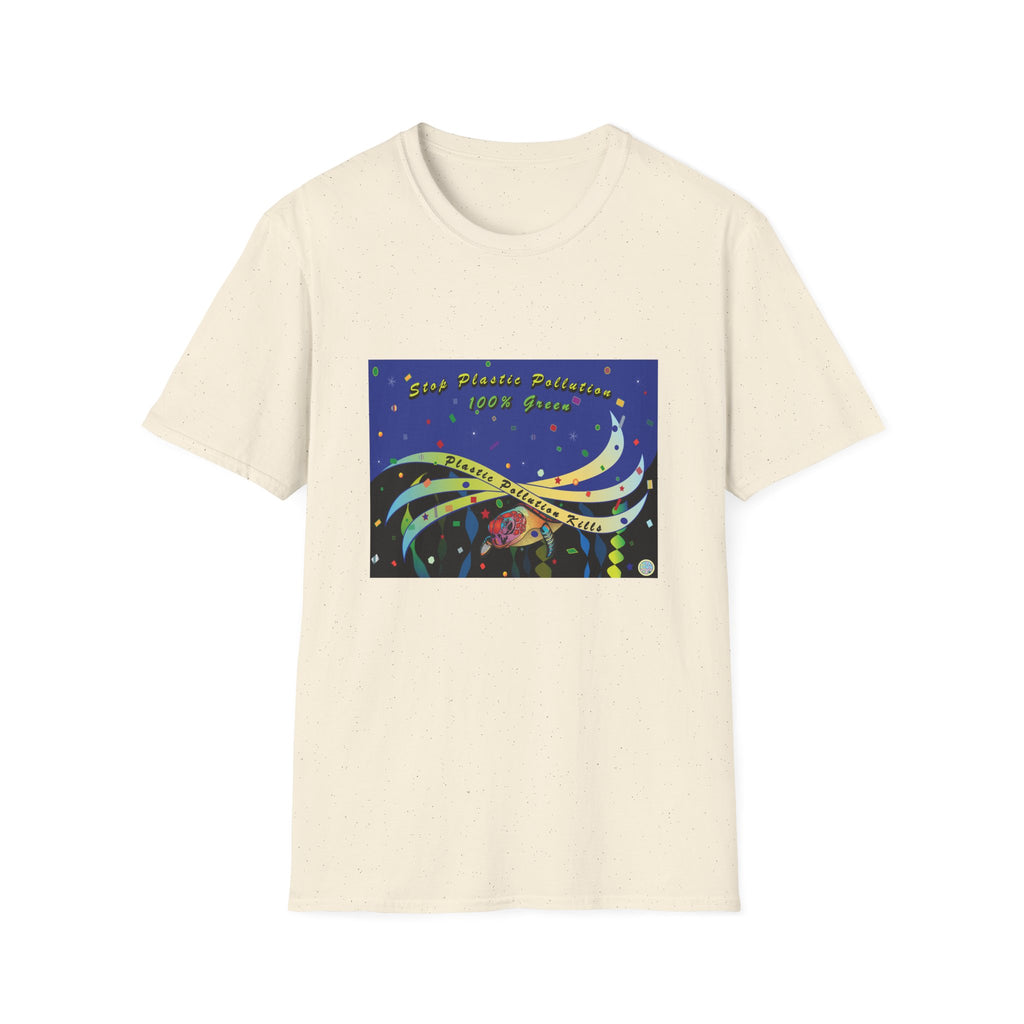 Stop Plastic Pollution Unisex Softstyle T-Shirt