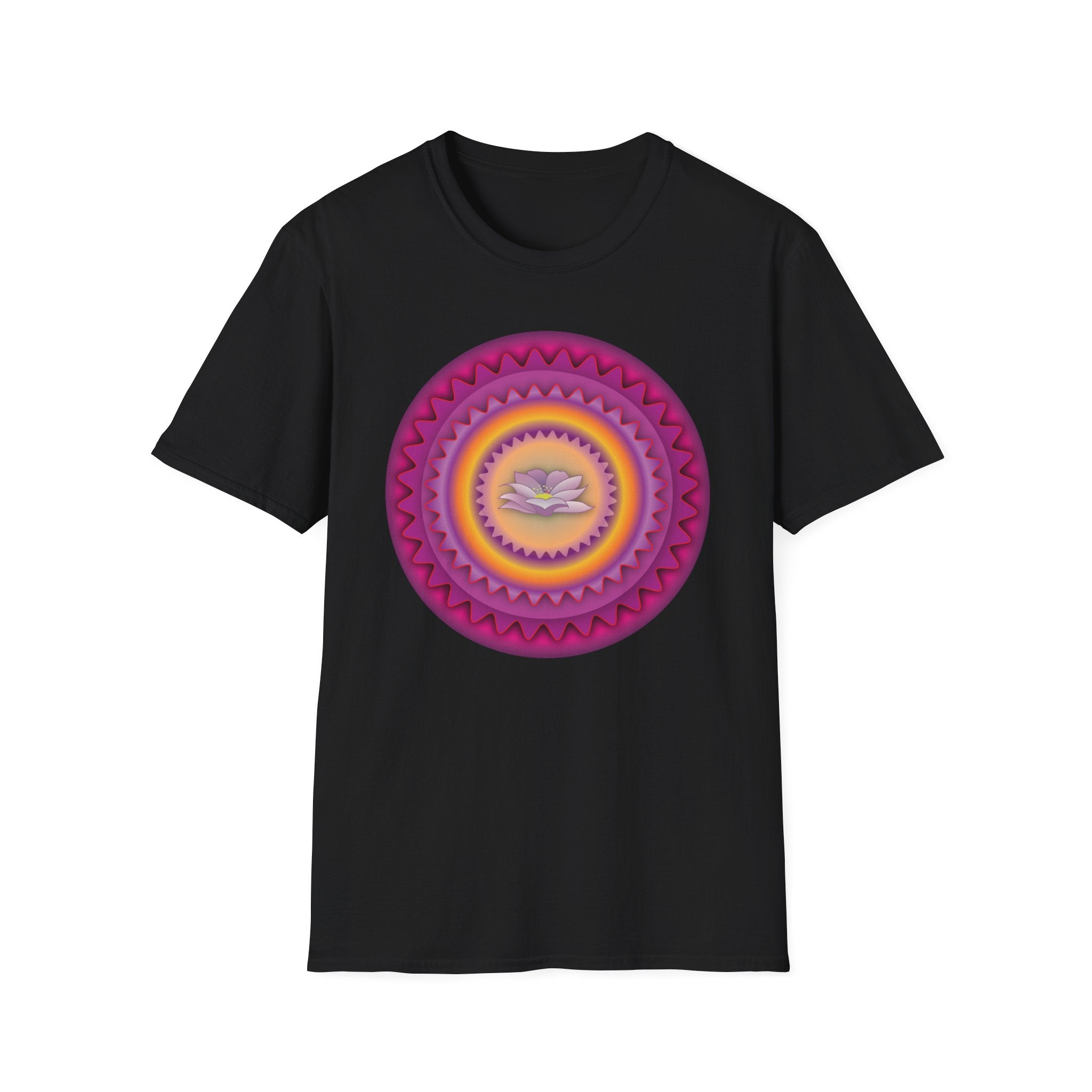Lotus Petal Art Unisex Softstyle Tee