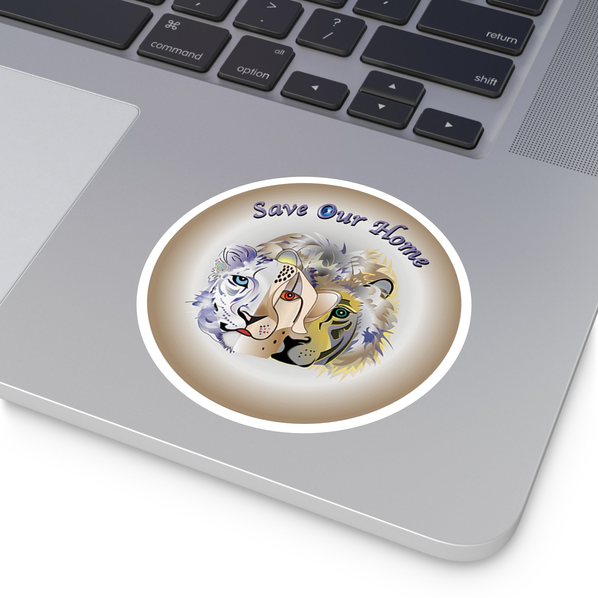 Snow Leopard, Cheetah, Lion Indoor Outdoor Sticker