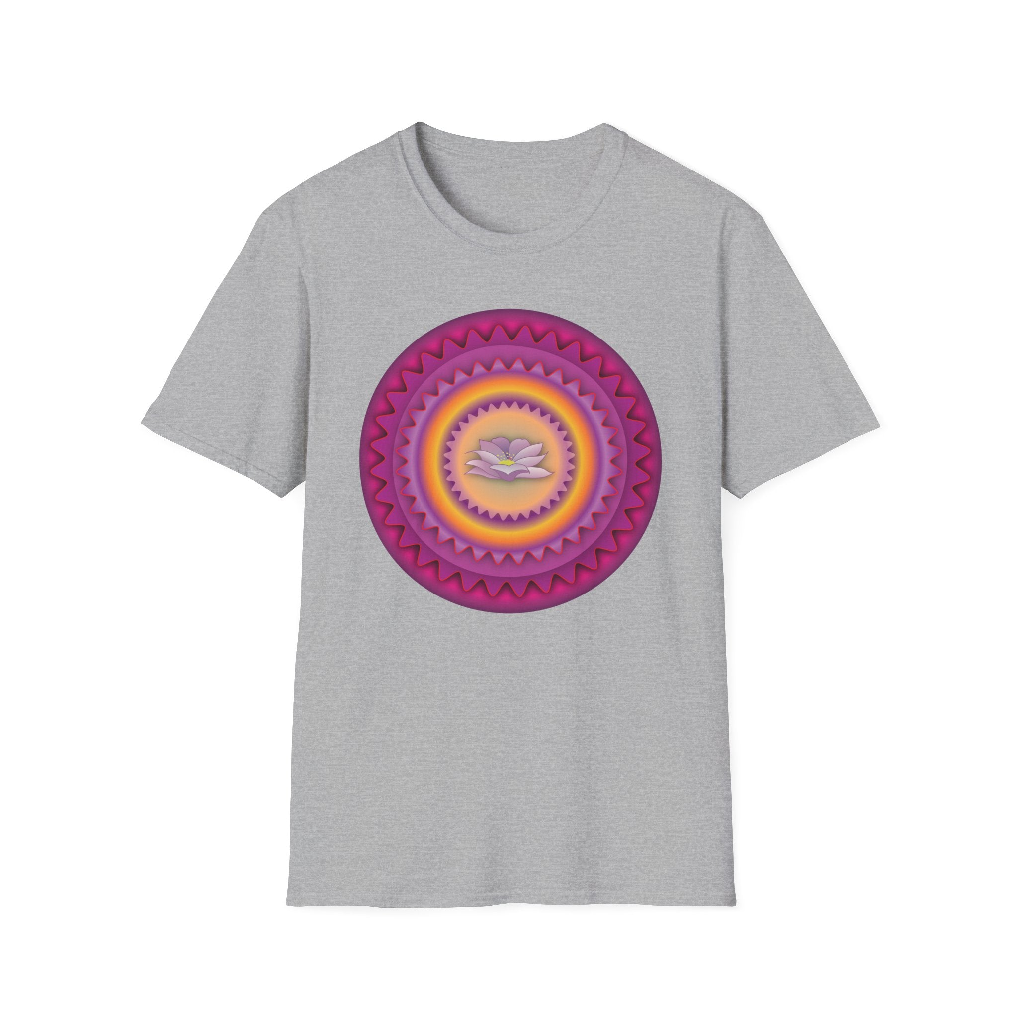Lotus Petal Art Unisex Softstyle Tee
