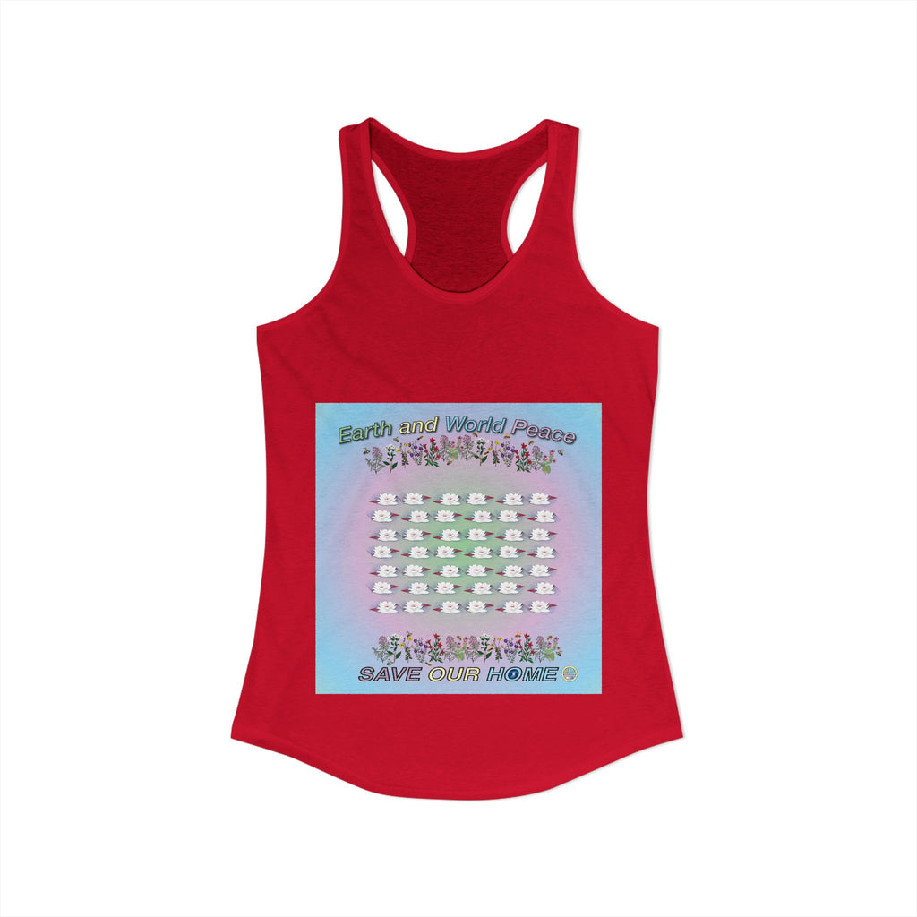 Fields of Lotus Flower Tank Top