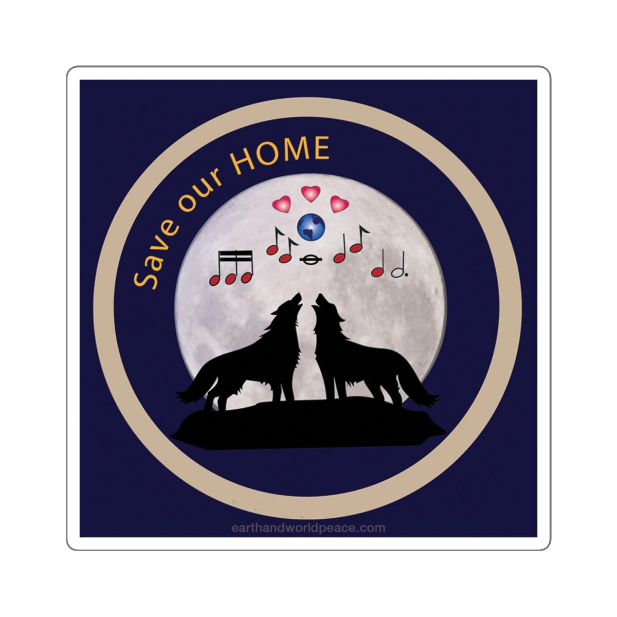 Wolves Harmonize 6" Sticker