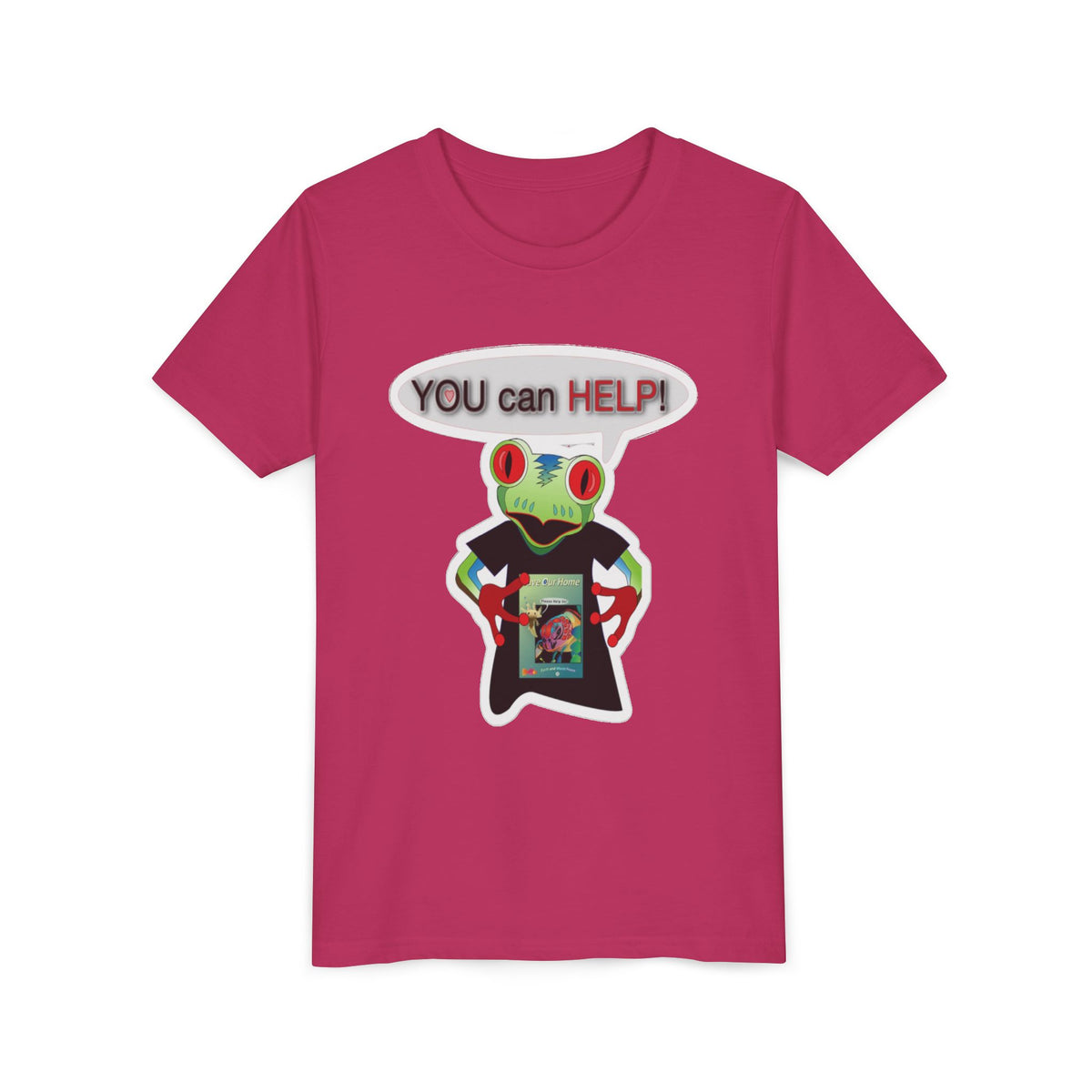 Mc Frog: You Can Help Sticker Tee
