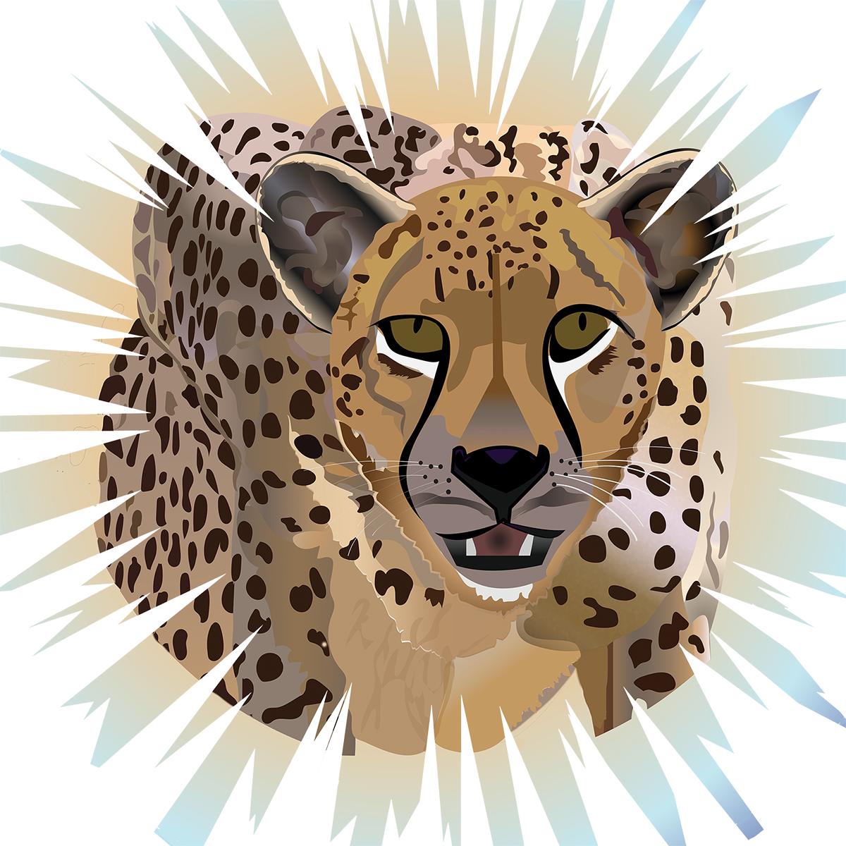 Cheetah Midnight Tote Bag