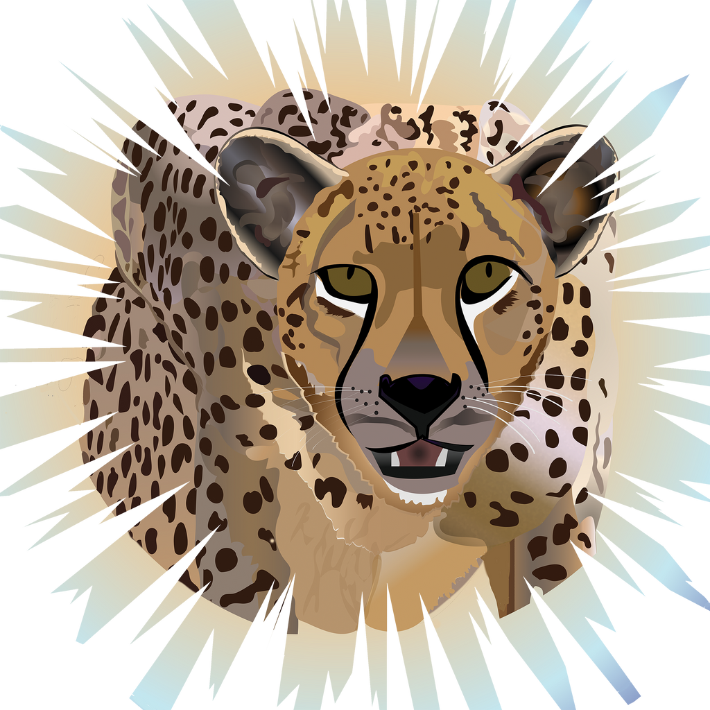 Cheetah Night Time Has Something to Say Racerback Tank