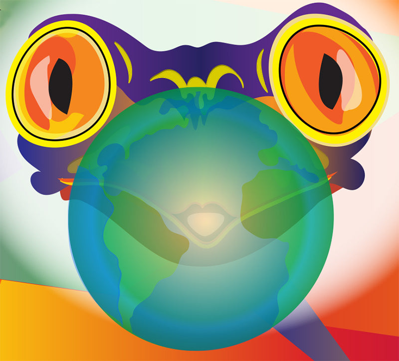 Frog Earth Buble Youth Tee