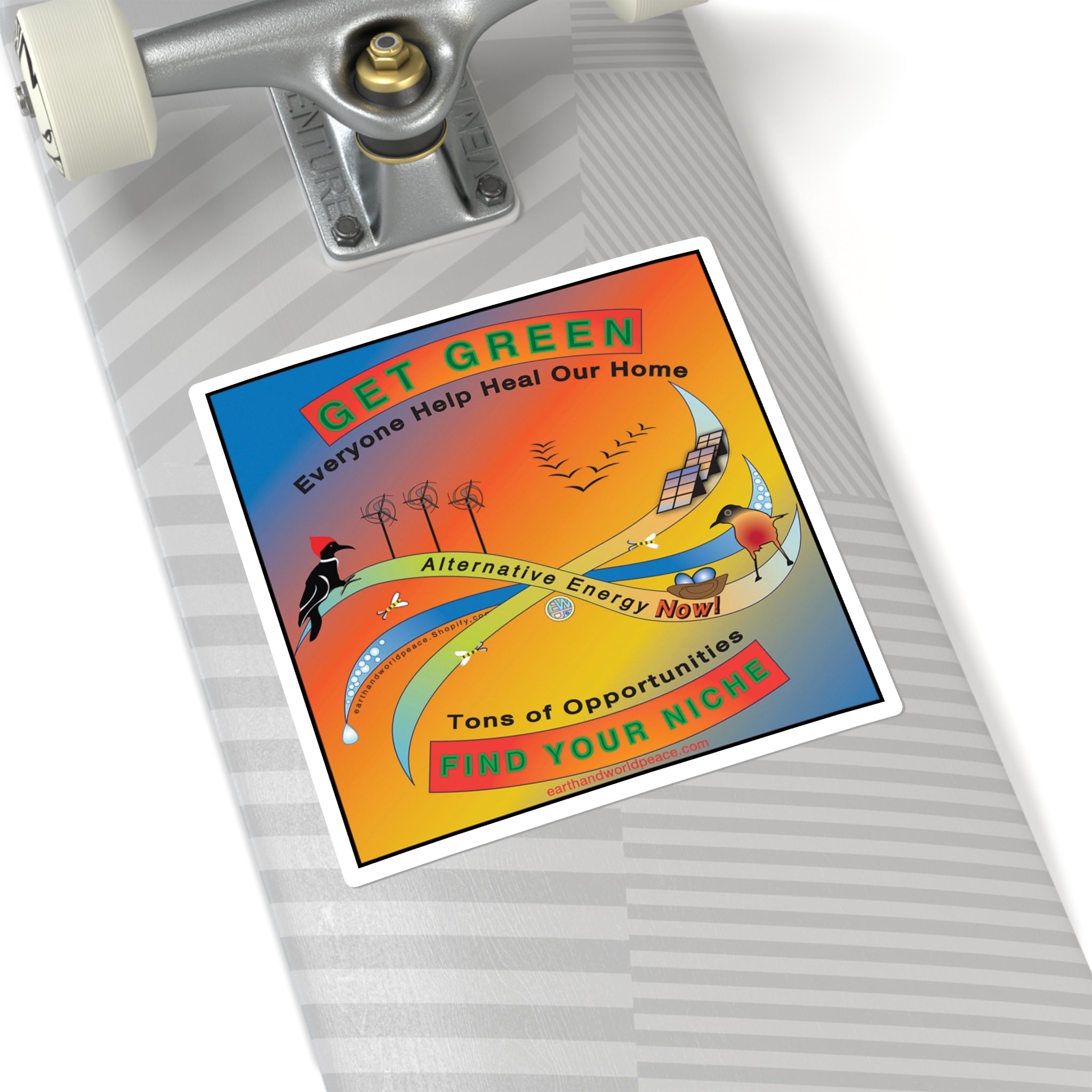 Get Green with Woody & Alt Energy Sticker