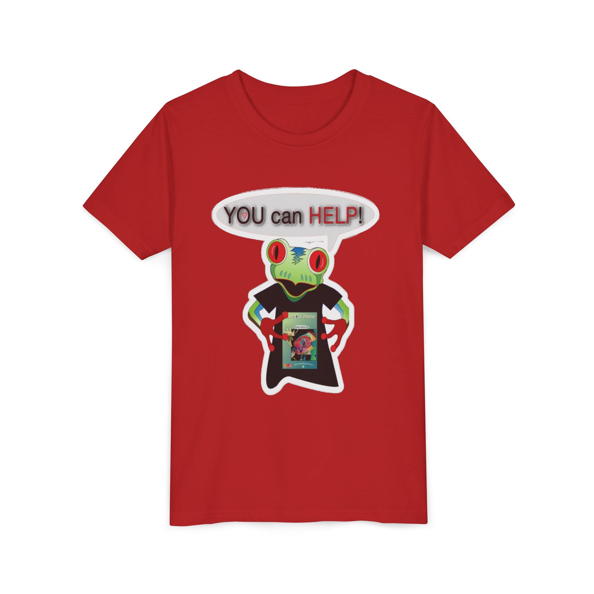 Mc Frog: You Can Help Sticker Tee