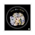 Cat Trio Save Our Home Sticker