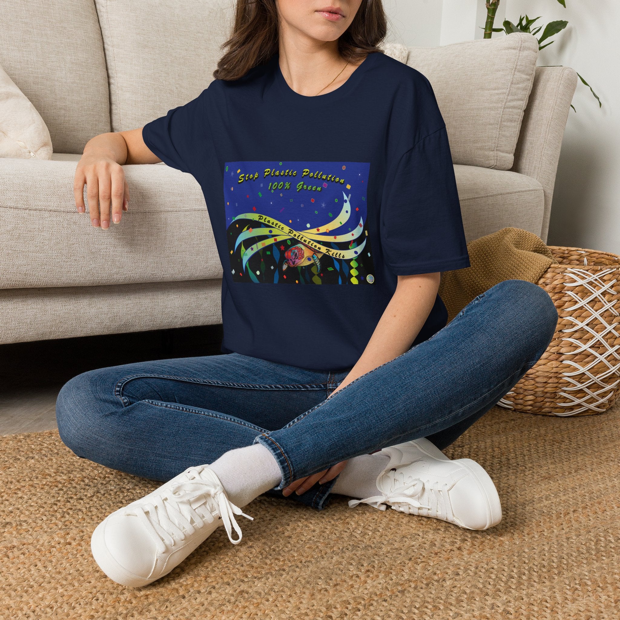 Stop Plastic Pollution Unisex Softstyle T-Shirt