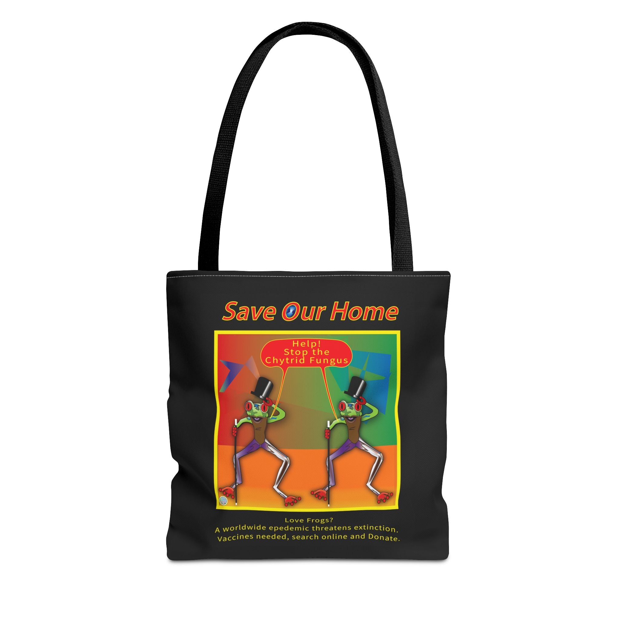 Frogs Perform for Their Lives Tote Bag