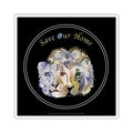 Big Cats Endangered 3" Stickers
