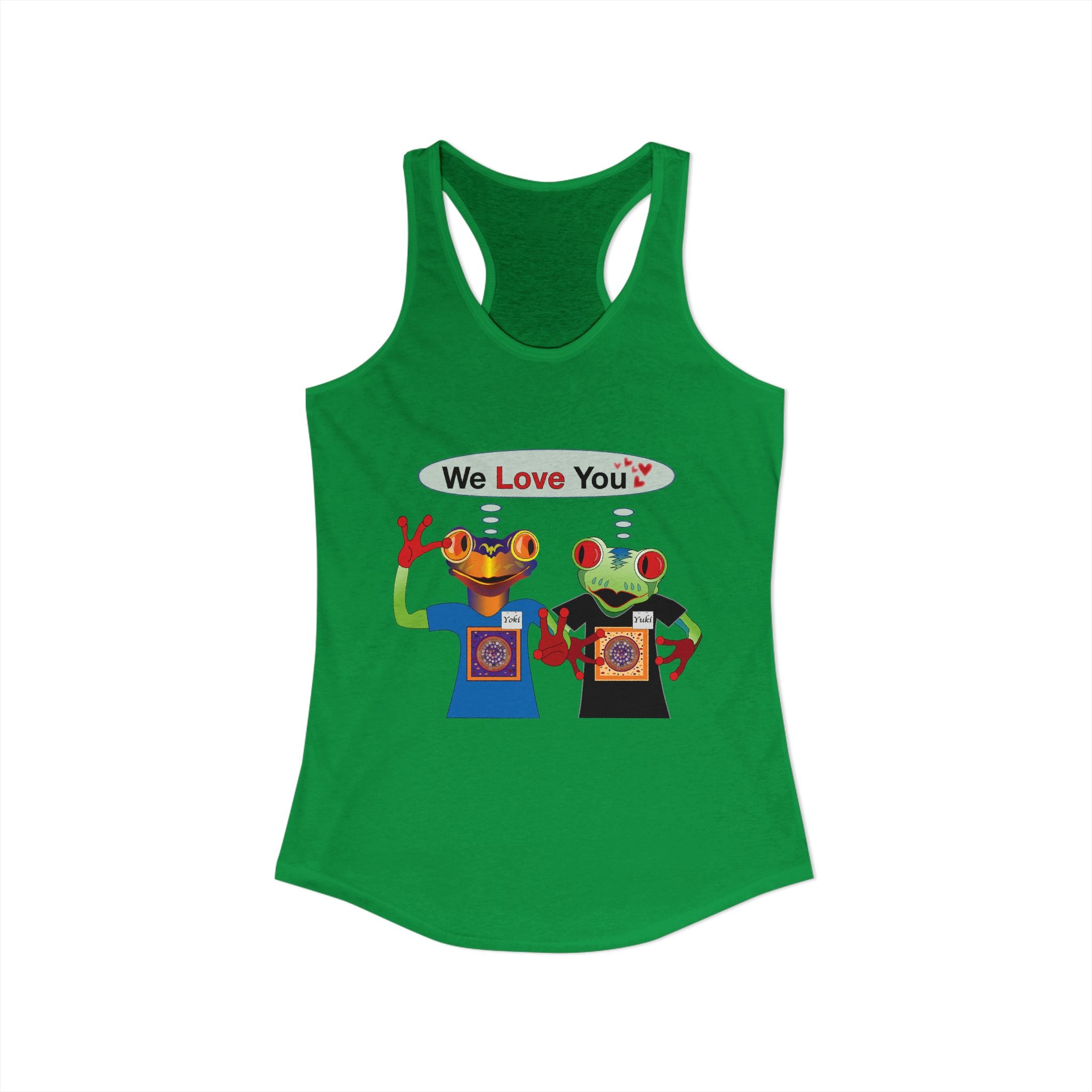Frog Sticker Tank Tops We Love You