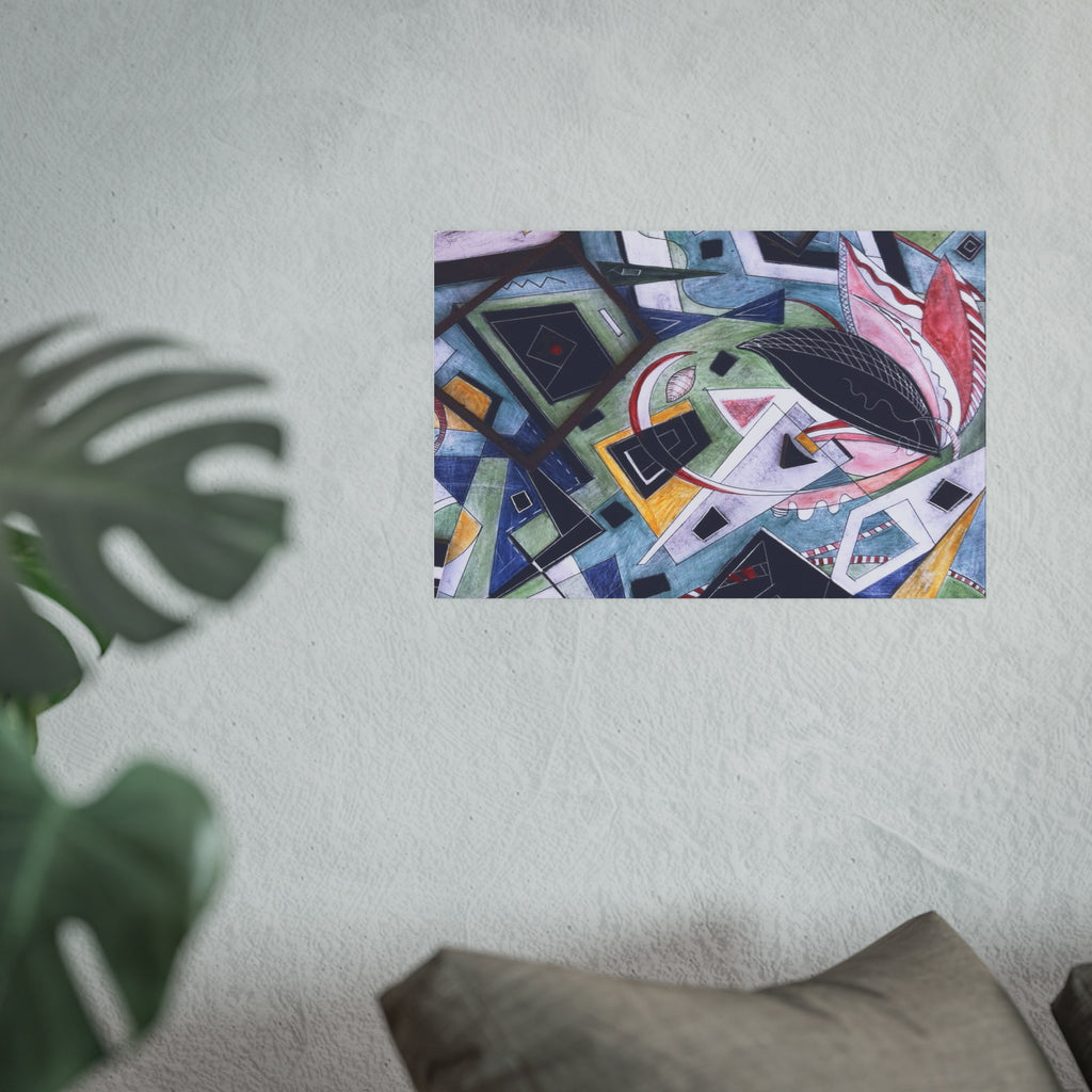 Windows Mirrors Lotus 18X12" Print