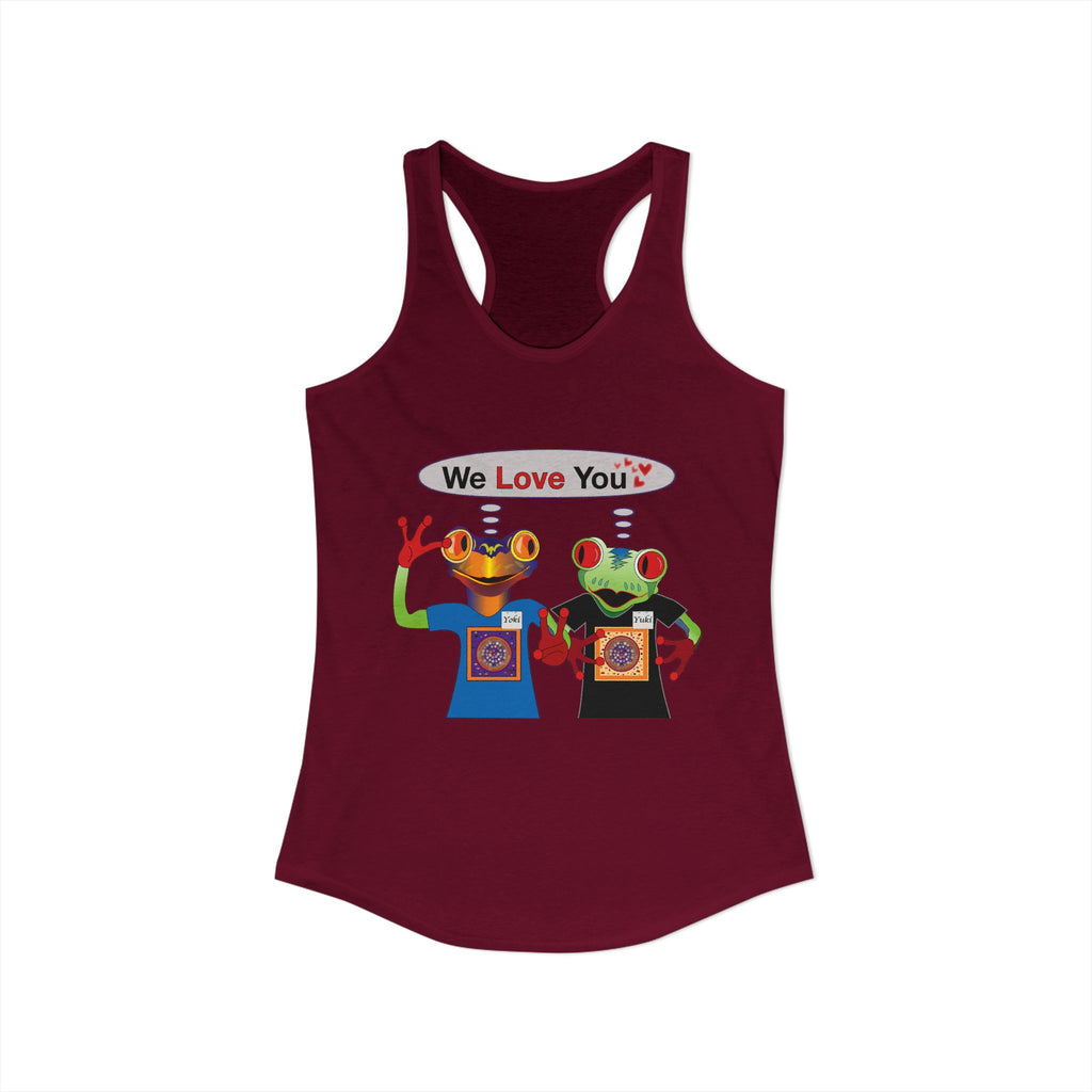 Frog Sticker Tank Tops We Love You