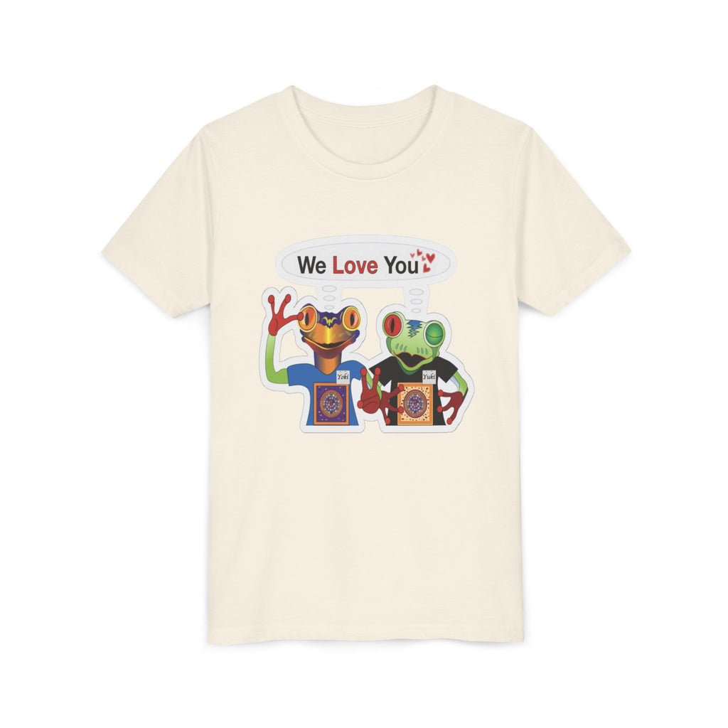 Mc Frogs say "We Love You" Kids Sticker Tee