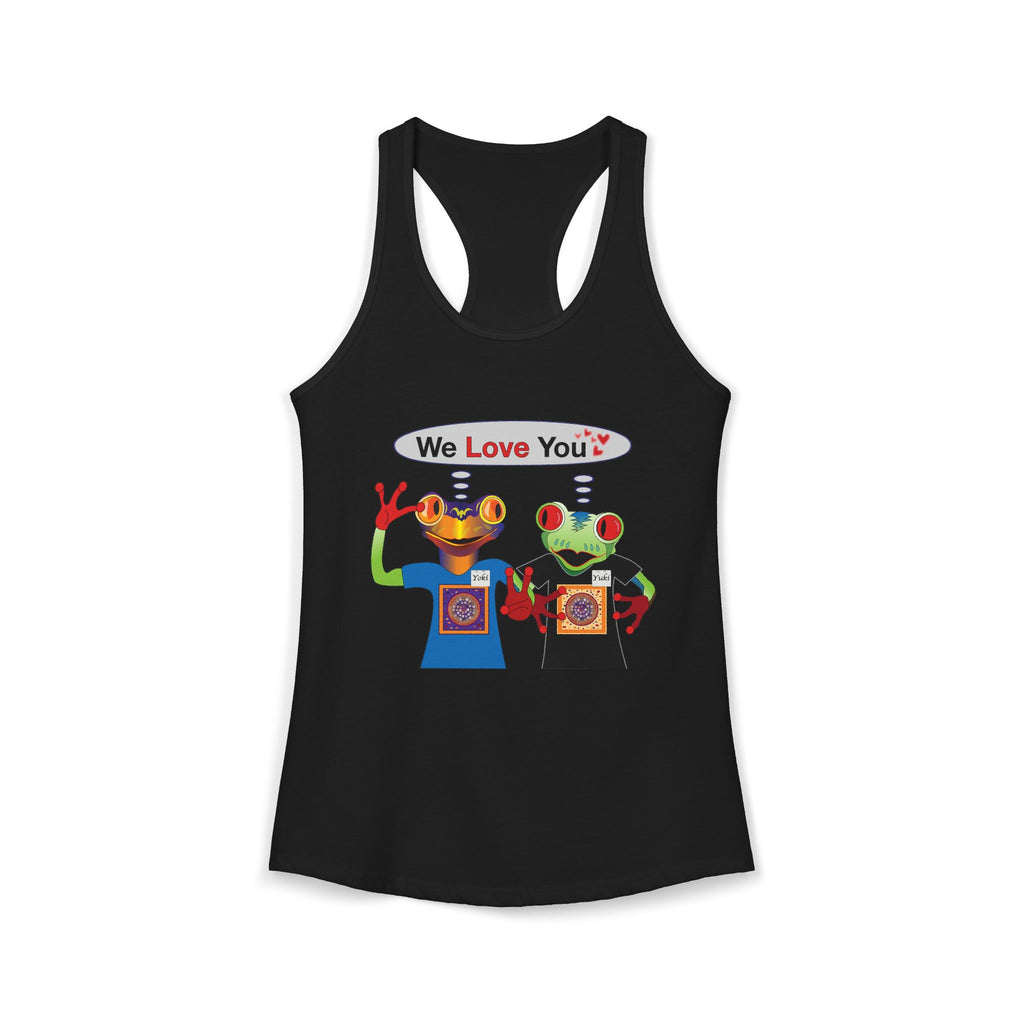 Frog Sticker Tank Tops We Love You
