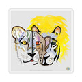 Cat Trio Lioness, Cheetah, and Lion Sticker