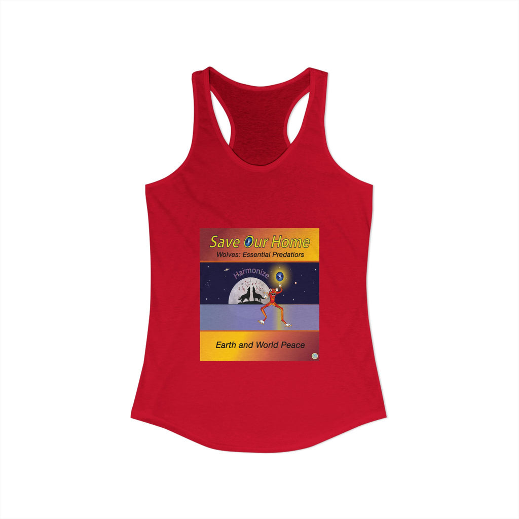 Frog and Wolves Harmonize Racerback Tank