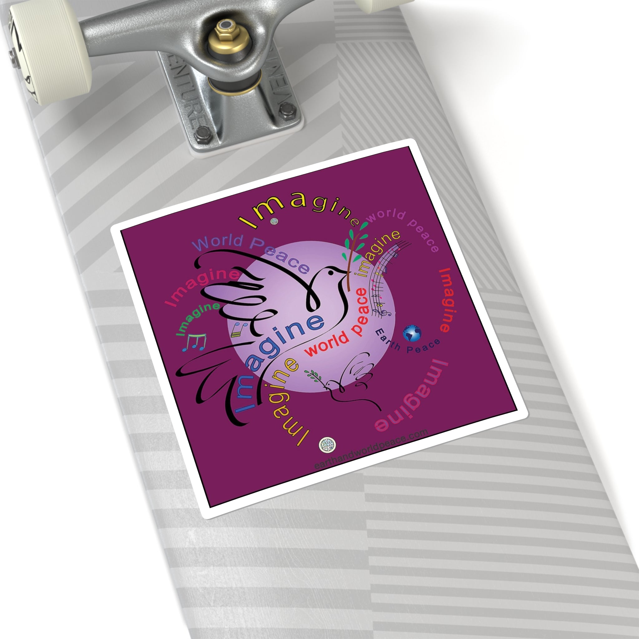 Imagine World Peace 2 Dove Sticker