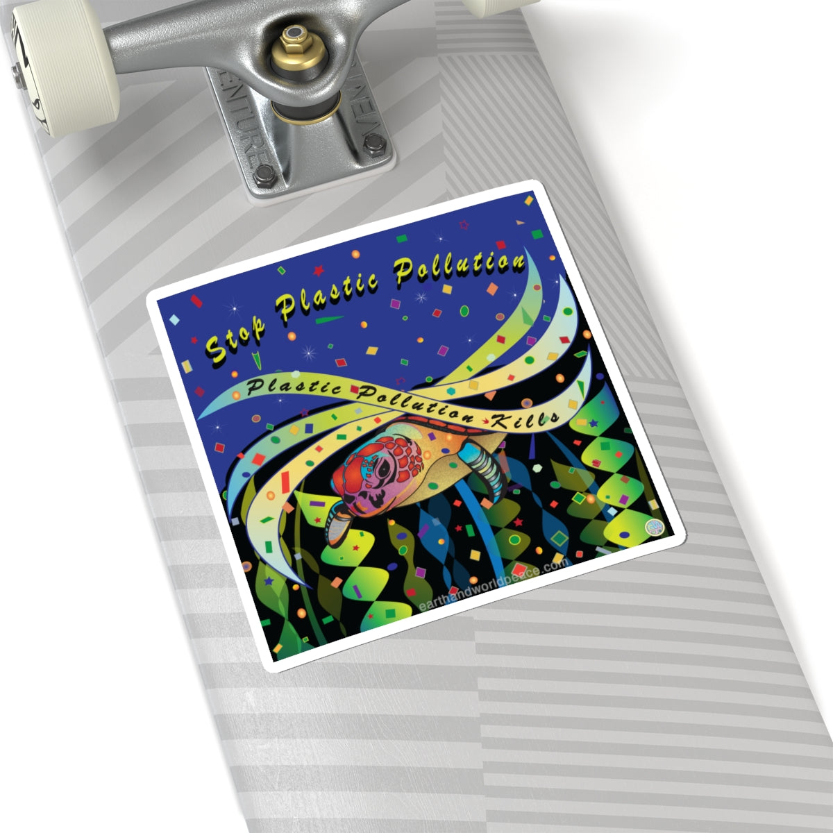 Stop Plastic Pollution Sea Turtle