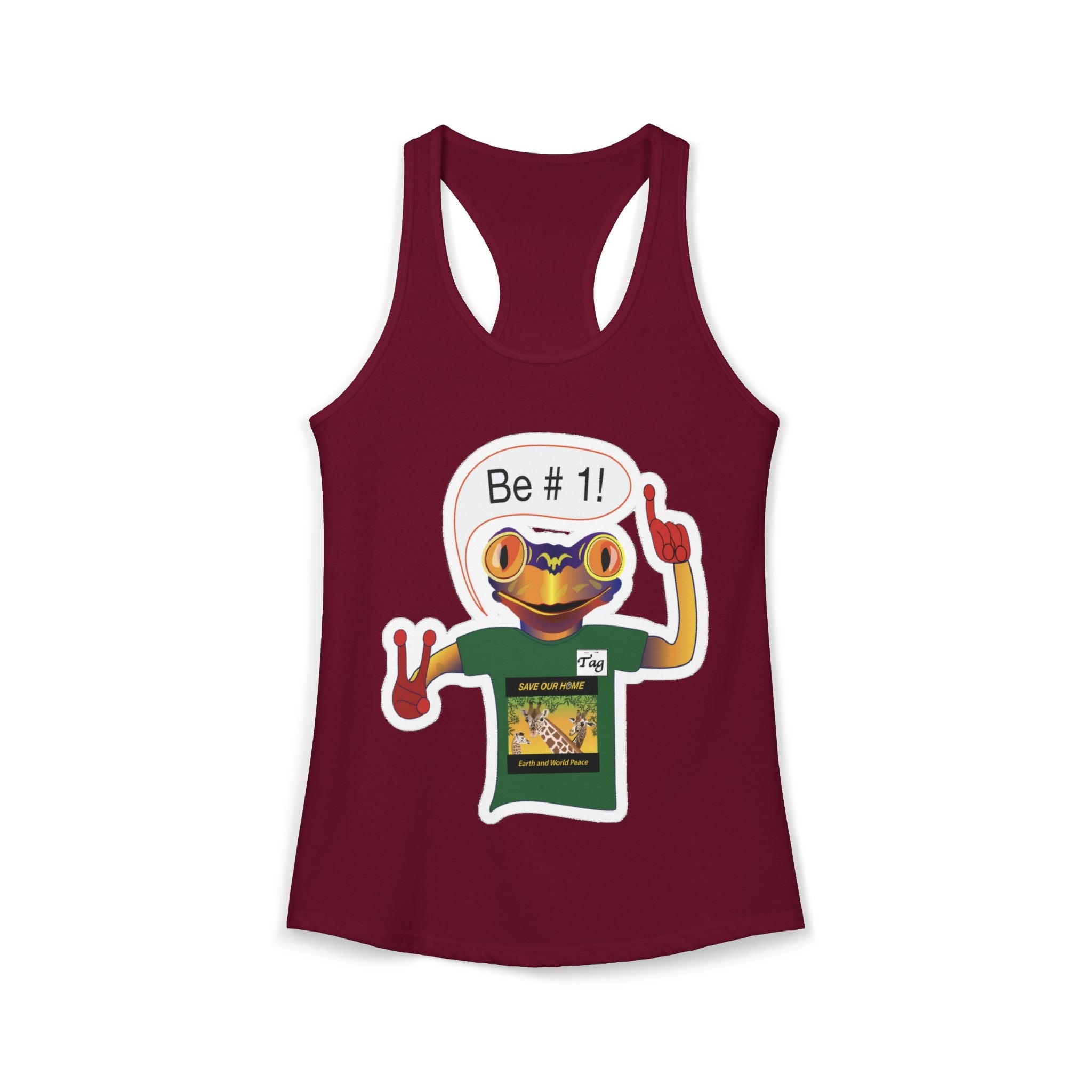 Frog Sticker Tank Tops Be # 1