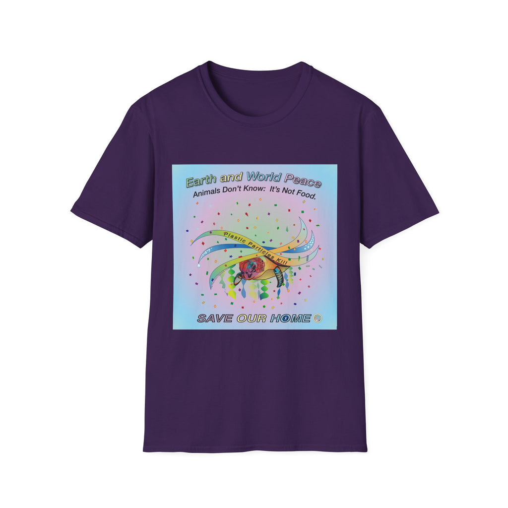 Plastic Pollution Turtle T-Shirt