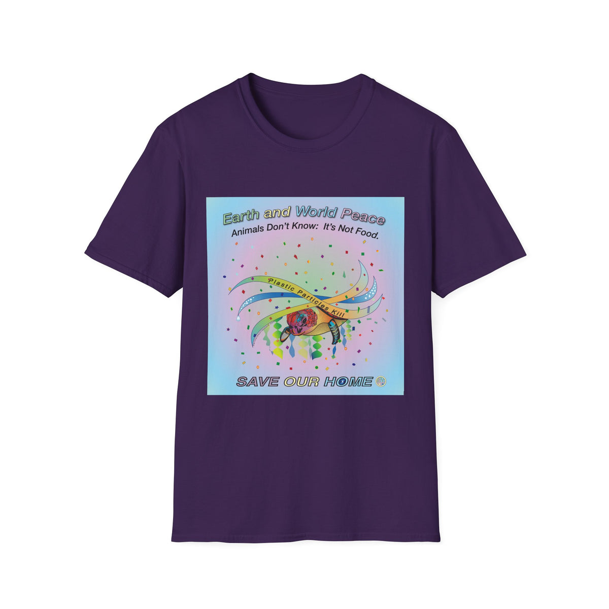 Plastic Pollution Turtle T-Shirt