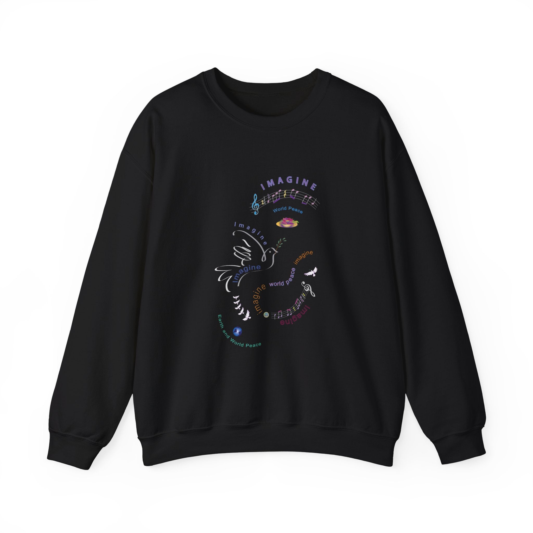 Imagine Peace Dove Invisible2 Sweatshirt