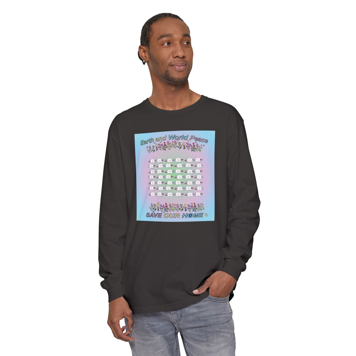 Lotus Flowers Long Sleeve Tee
