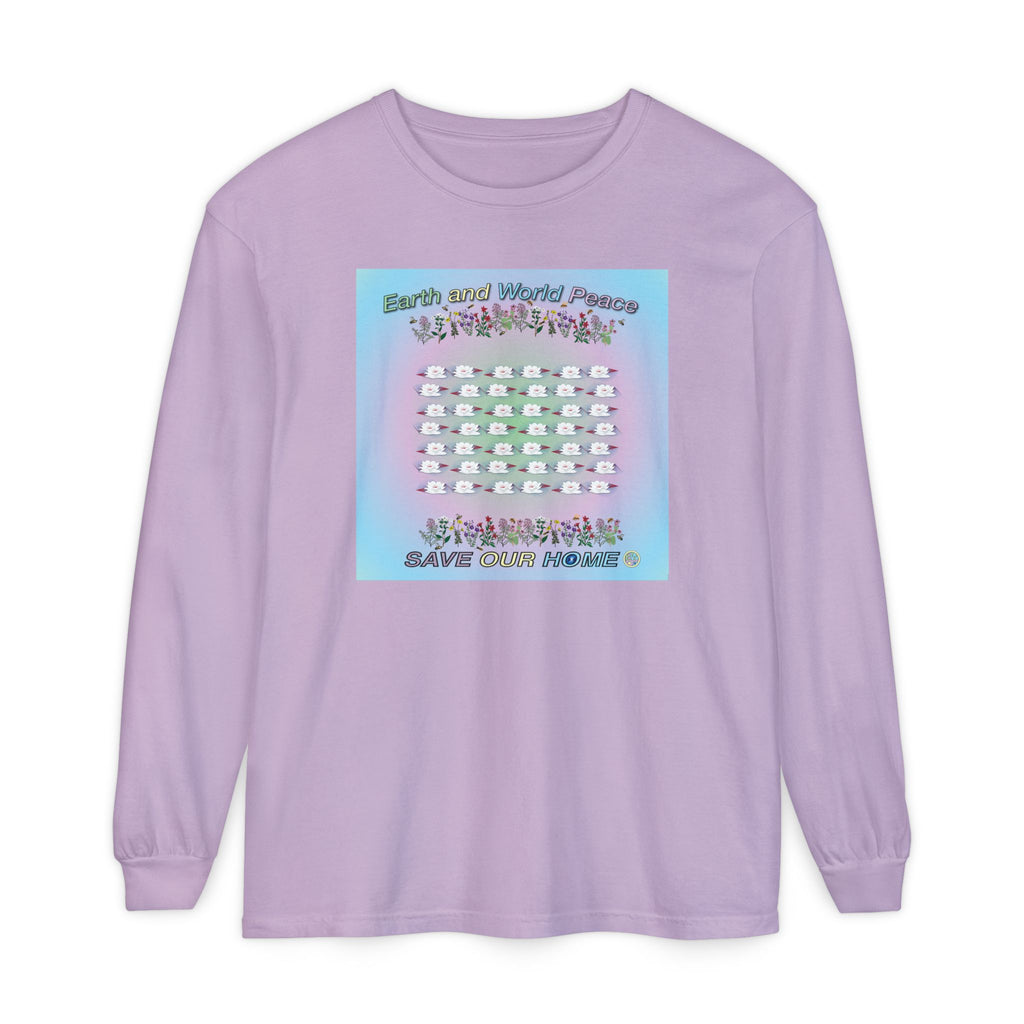 Lotus Flowers Long Sleeve Tee