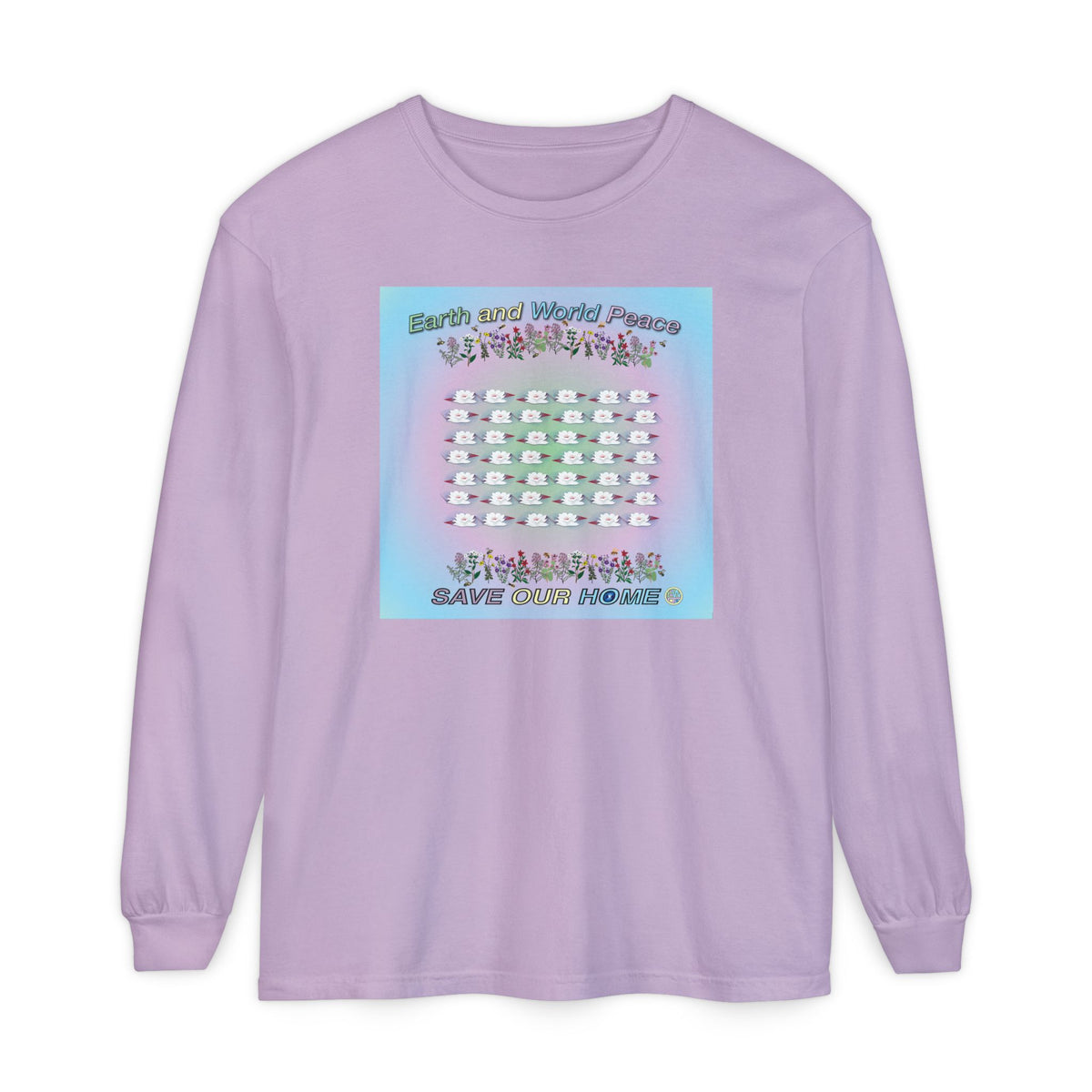 Lotus Flowers Long Sleeve Tee