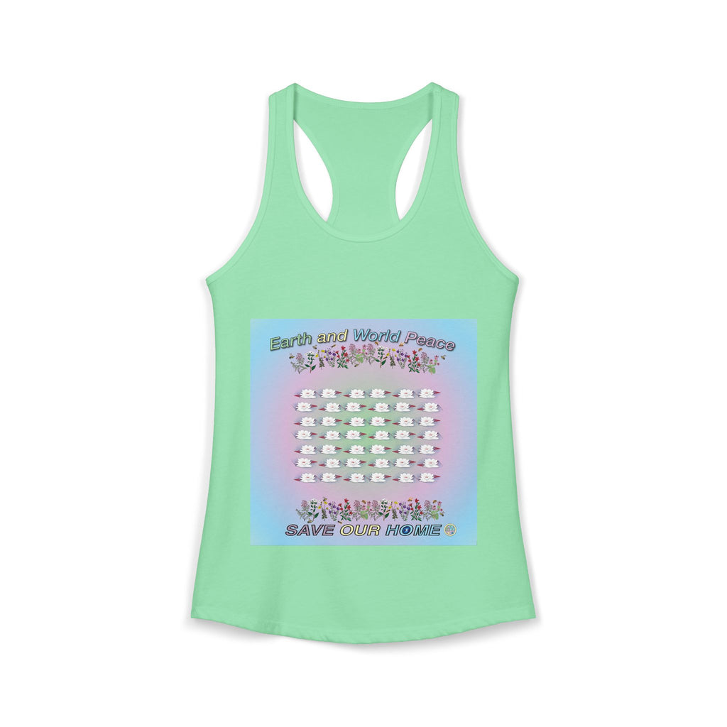 Fields of Lotus Flower Tank Top