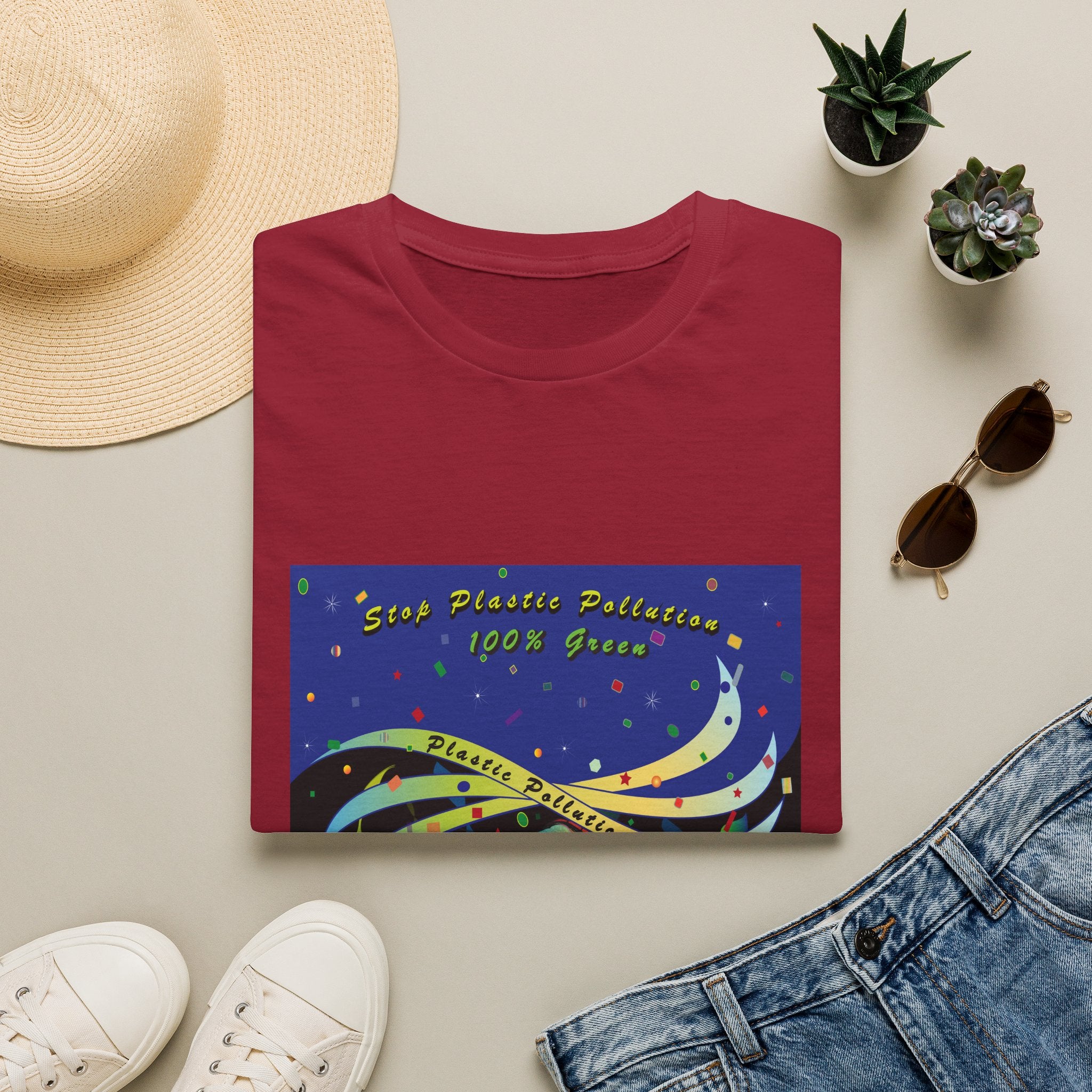 Stop Plastic Pollution Unisex Softstyle T-Shirt