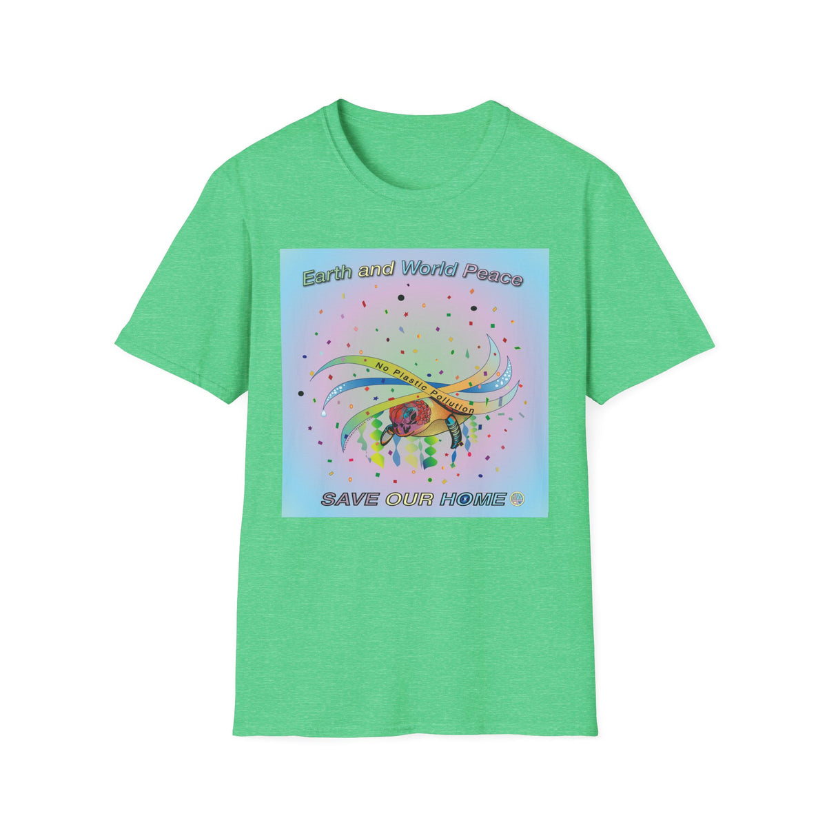 Plastic Pollution Turtle T-Shirt