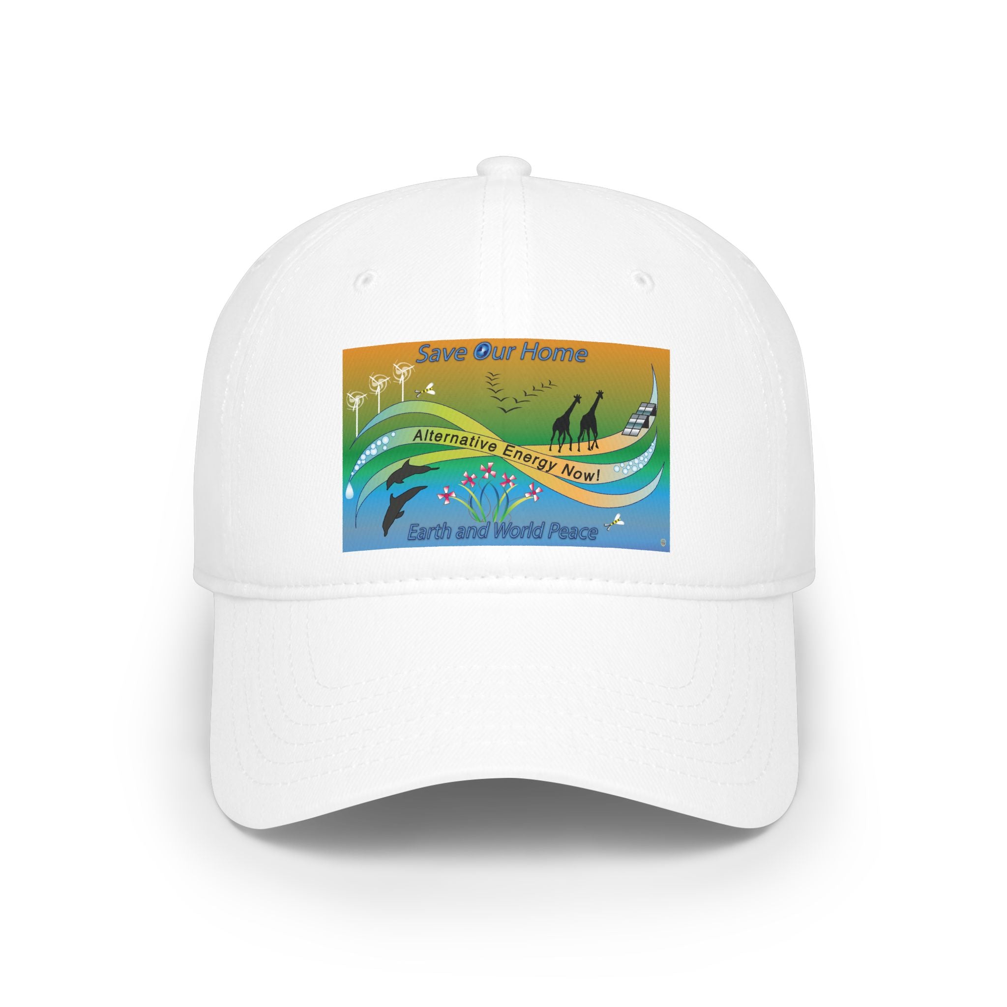 Alternative Energy  Baseball Cap — "Save Our Home" Earth & World Peace Design