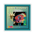 Axolotl Sea Turtle 3" Sticker