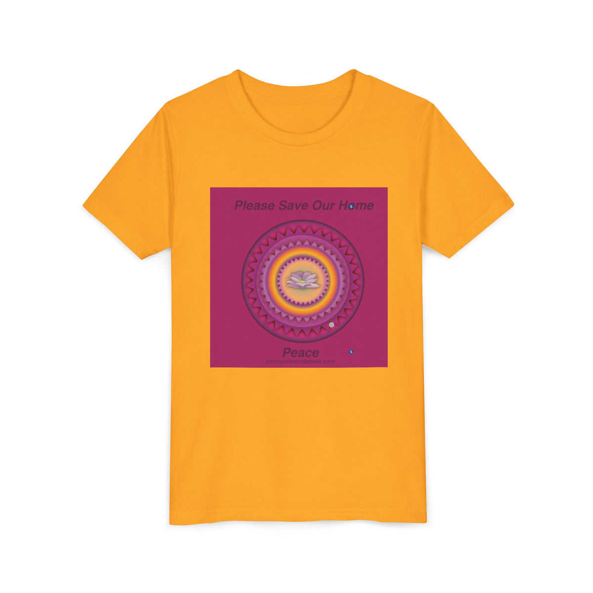 Peace Lotus & Petals Youth Tee