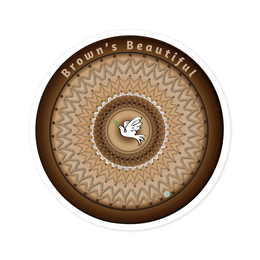 Brown's Beautiful Indoor Outdoor Sticker