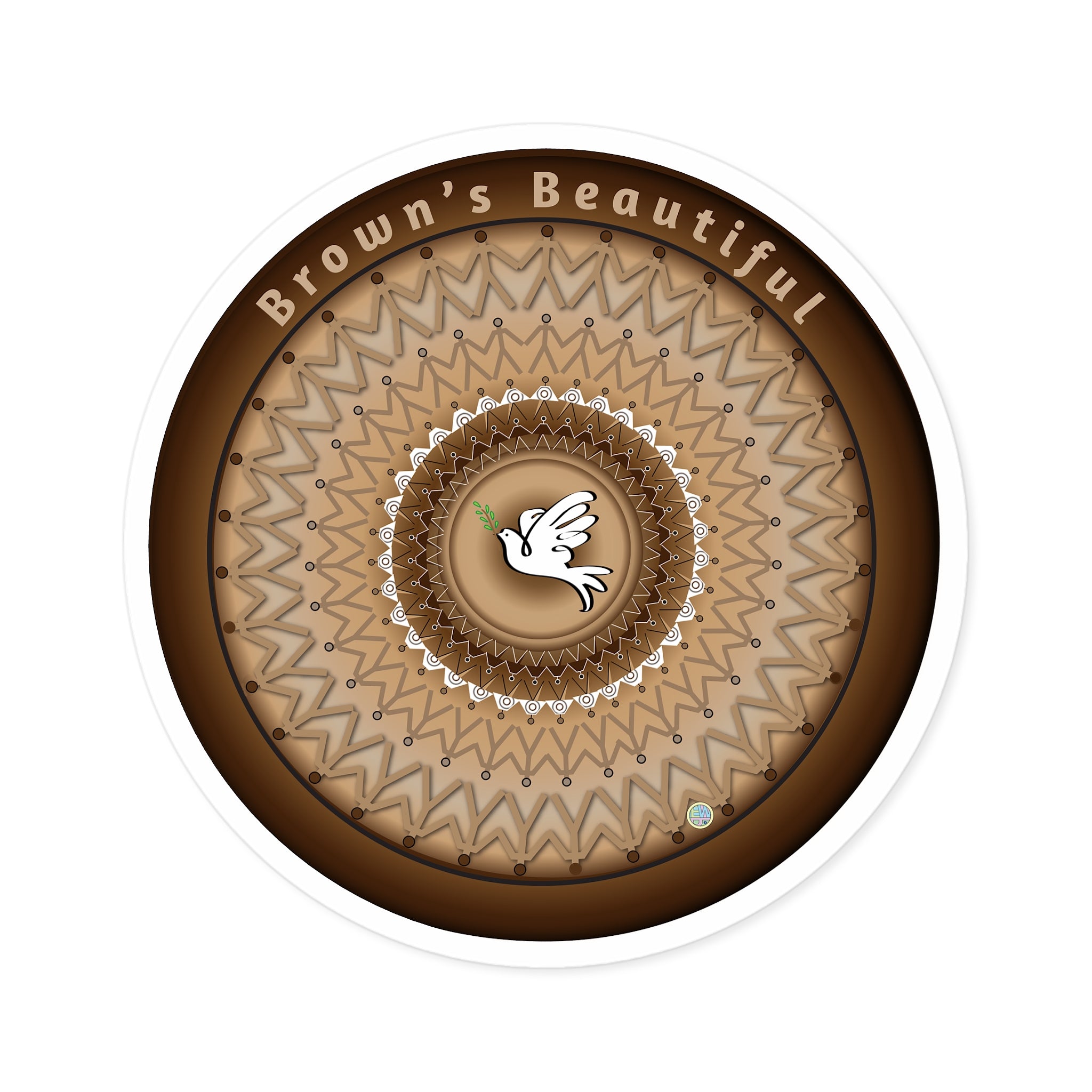 Brown's Beautiful Indoor Outdoor Sticker